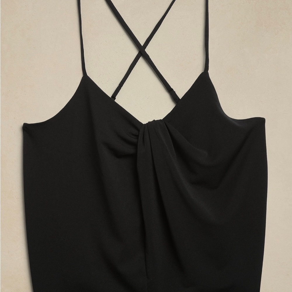 Banana Republic Factory women’s XS white Twist Front Crepe Camisole tank top - Picture 3 of 6